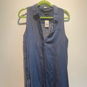 Lightweight sleeveless denim dress